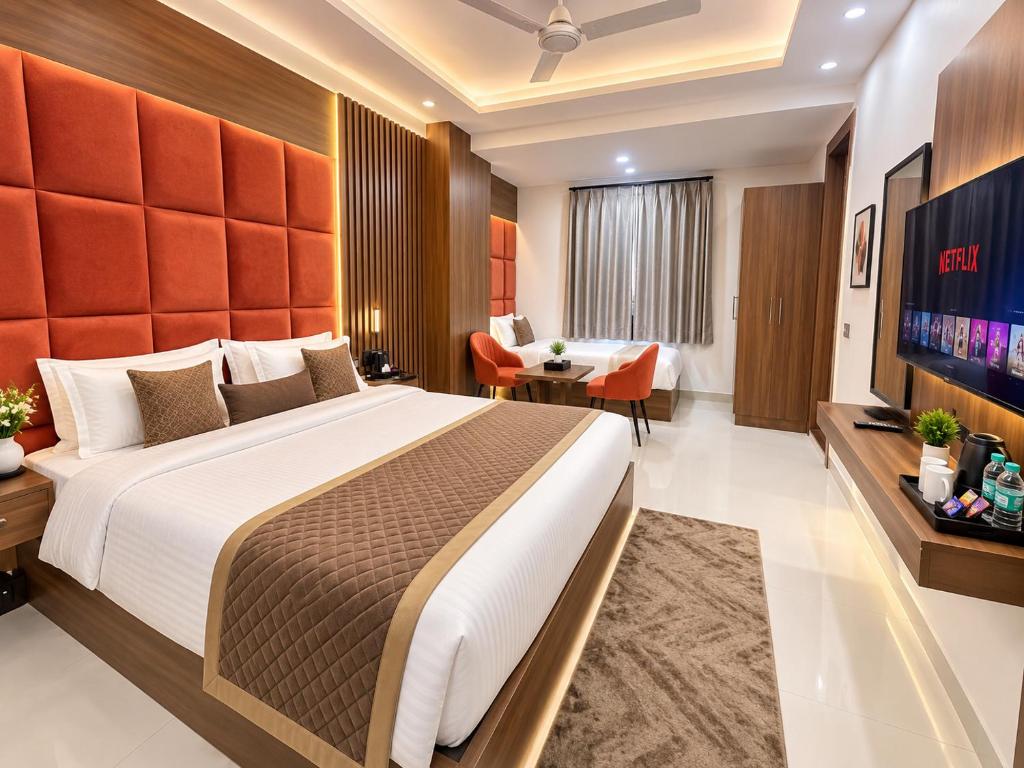 لابی و فضای عمومی Flyway Hotel Elysian Near IGI Airport Delhi - Free Airport Pickup & Drop - تصویر ۵