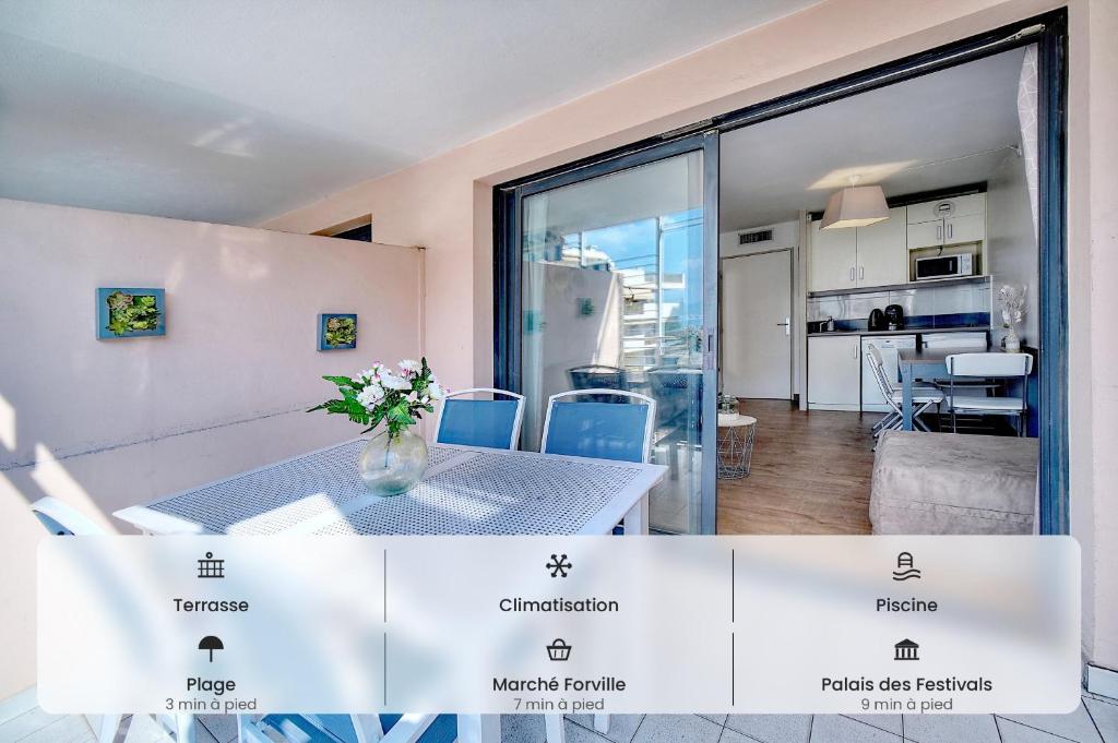 Agréable 2 pièces TERRASSE, PISCINE, Clémenceau A1B235