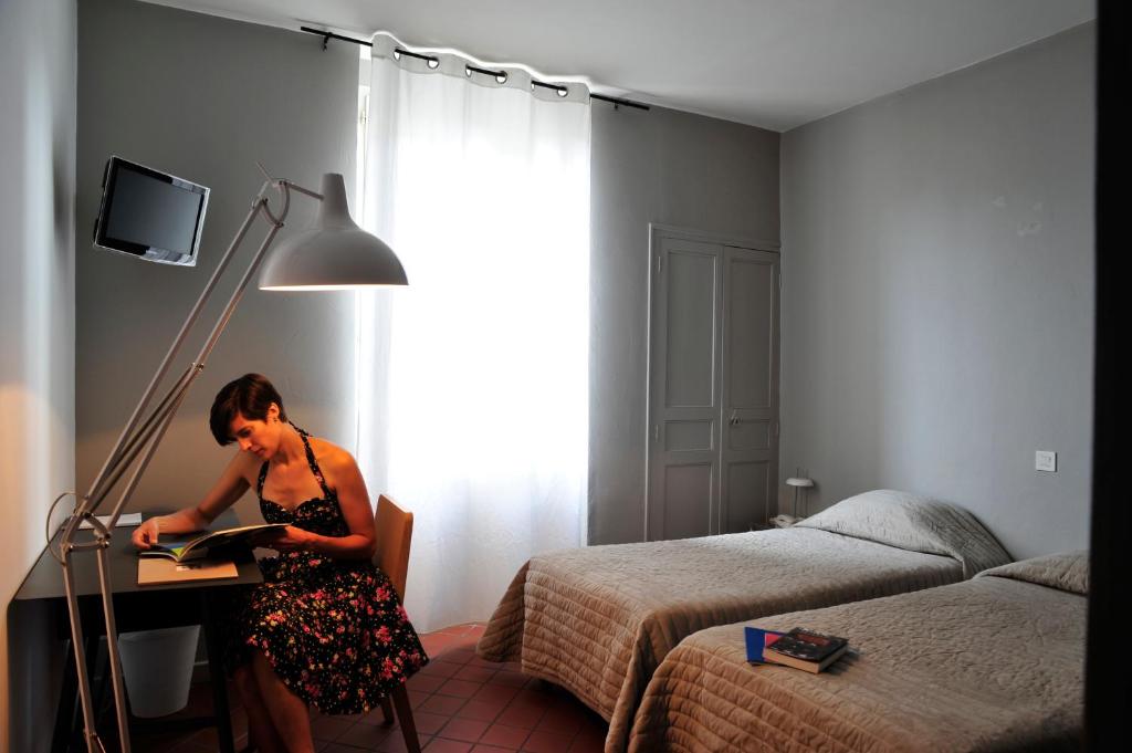 TV a/nebo společenská místnost v ubytování Hotel Burrhus