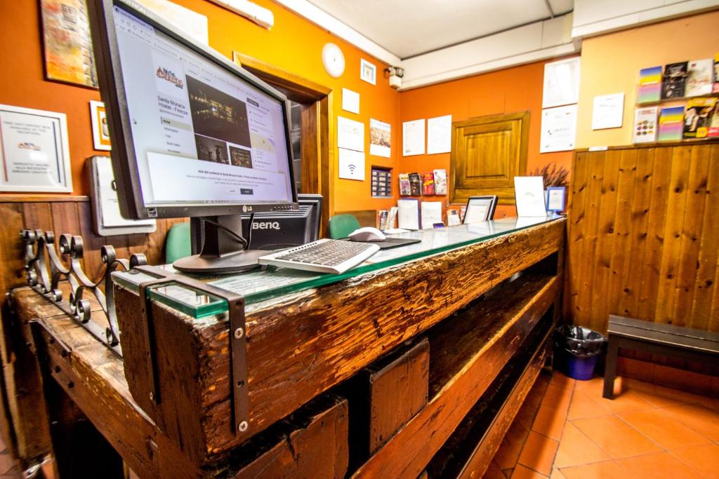 Kuchyň nebo kuchyňský kout v ubytování Hostel Santa Monaca