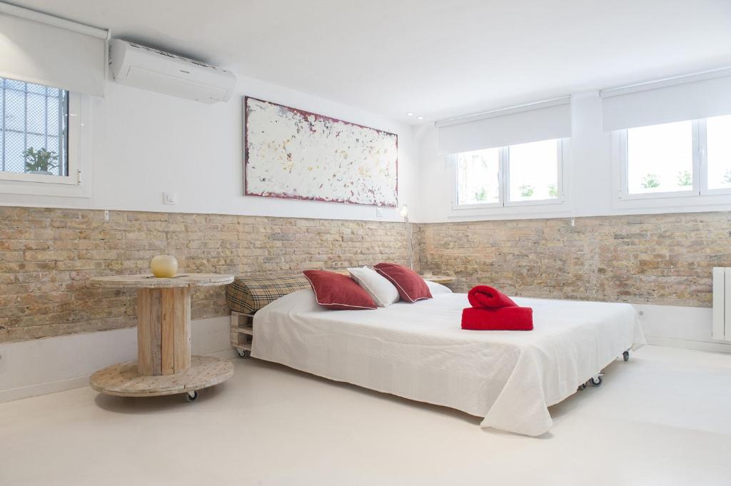 Postel nebo postele na pokoji v ubytování Studio Relax by Hello Homes Sitges
