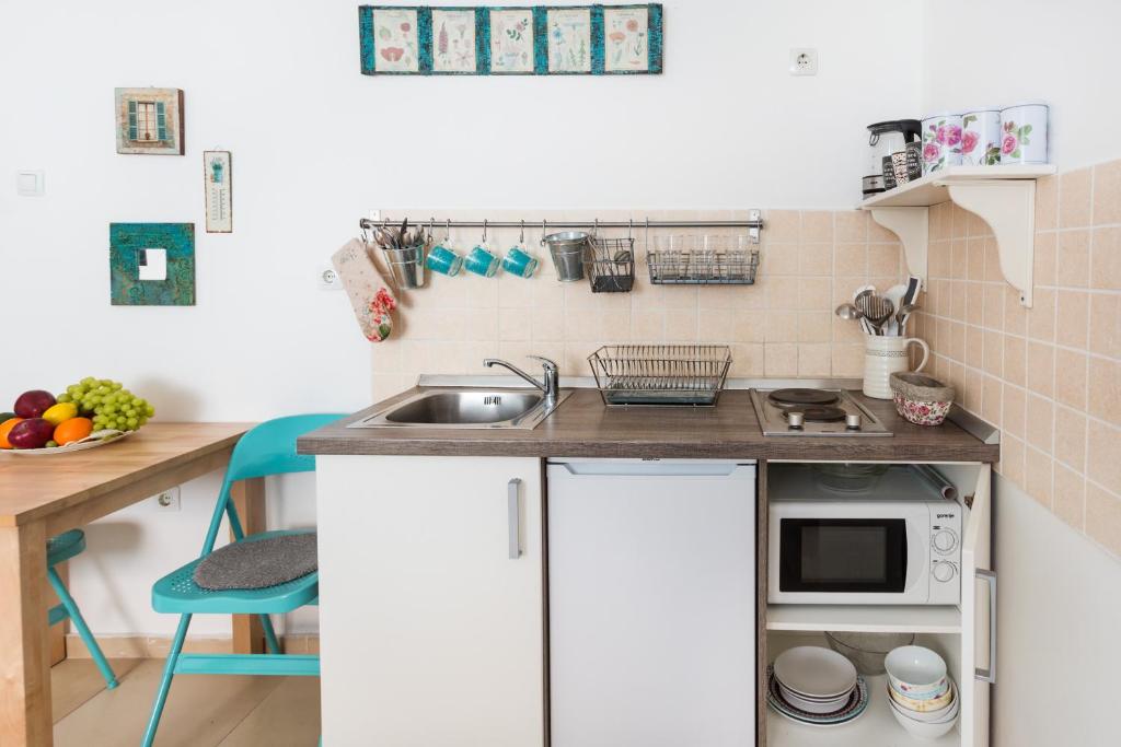 Kuchyňa alebo kuchynka v ubytovaní Apartment Roza