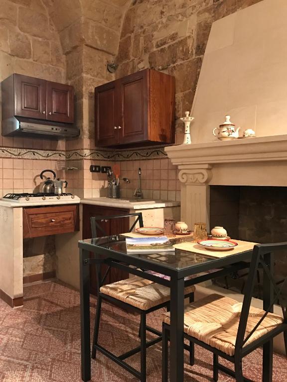 Kuchyň nebo kuchyňský kout v ubytování B&B Corte Dei Musco