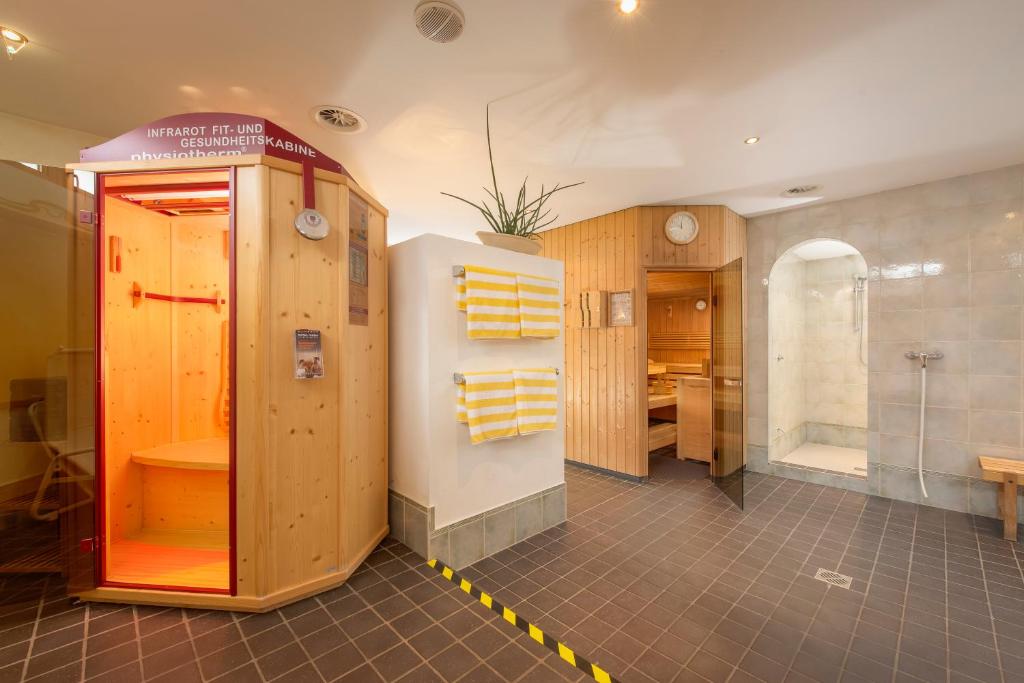 Koupelna v ubytování Hotel Fischer