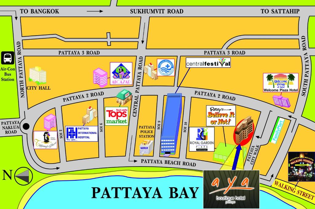 AYA Boutique Hotel Pattaya - SHA Plus - Resim 21