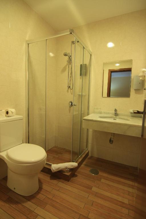 Koupelna v ubytování Hotel Santa Maria