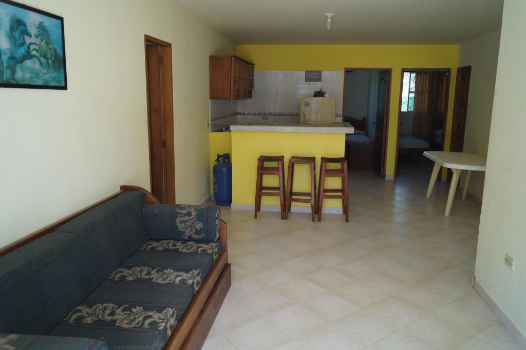 Kuchyň nebo kuchyňský kout v ubytování Condominio Punta Bolivar