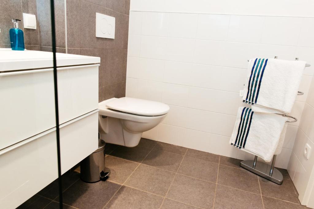 Koupelna v ubytování Aparthotel Heuberger