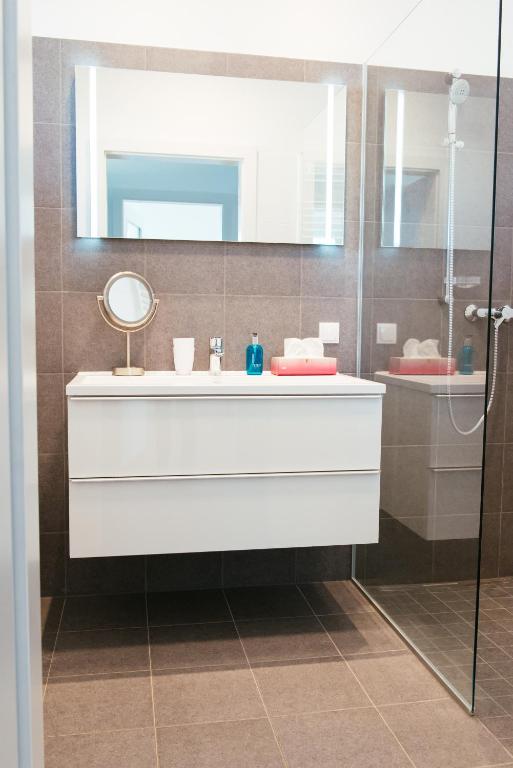 Koupelna v ubytování Aparthotel Heuberger