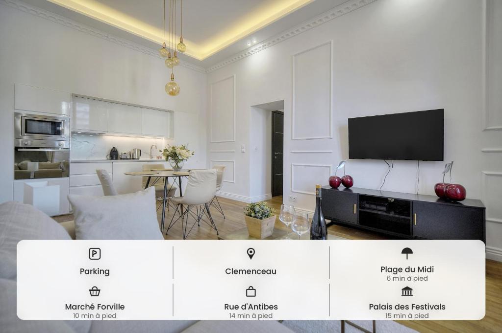 CANNES CENTRE, Parking, Elégant 2 Chambres, 2 SDB A2b248