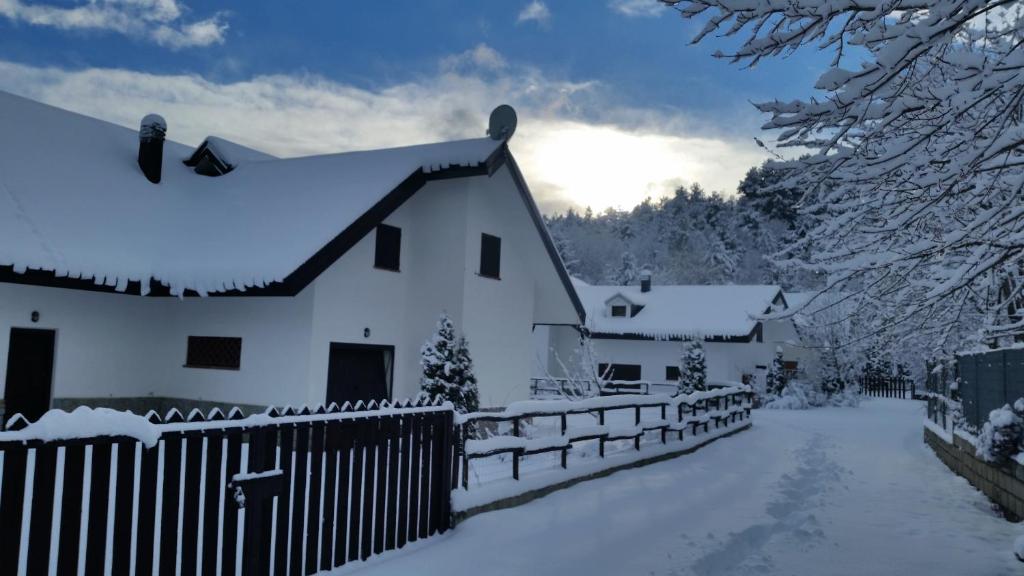 Le Ville di Villaggio Palumbo durante l'inverno