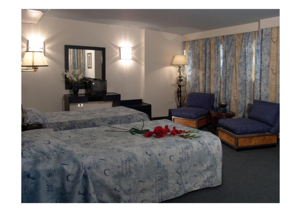 Postel nebo postele na pokoji v ubytování Hotel Concorde Dokki