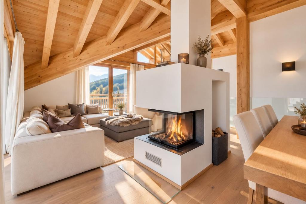 Chalet Bergliebe Seefeld Bergblick & Kamin