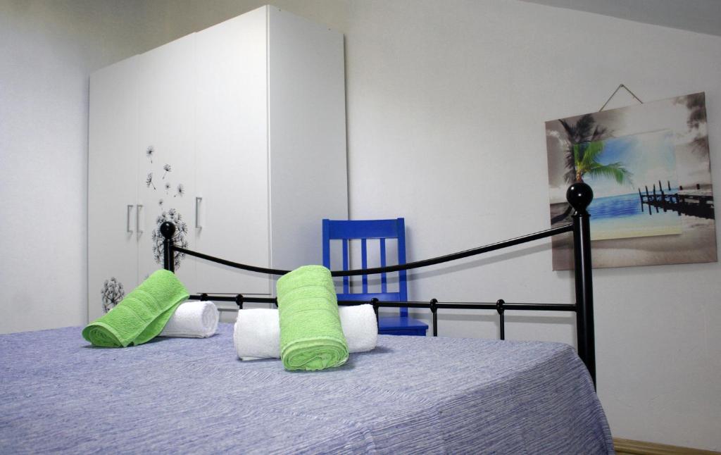 Posteľ alebo postele v izbe v ubytovaní Luna Maris Apartments