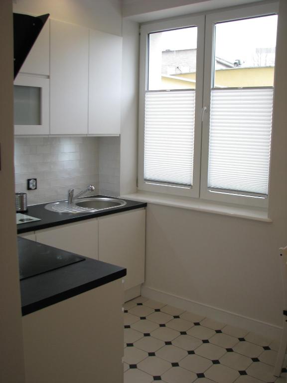 Kuchyňa alebo kuchynka v ubytovaní Apartament Relax Gdynia