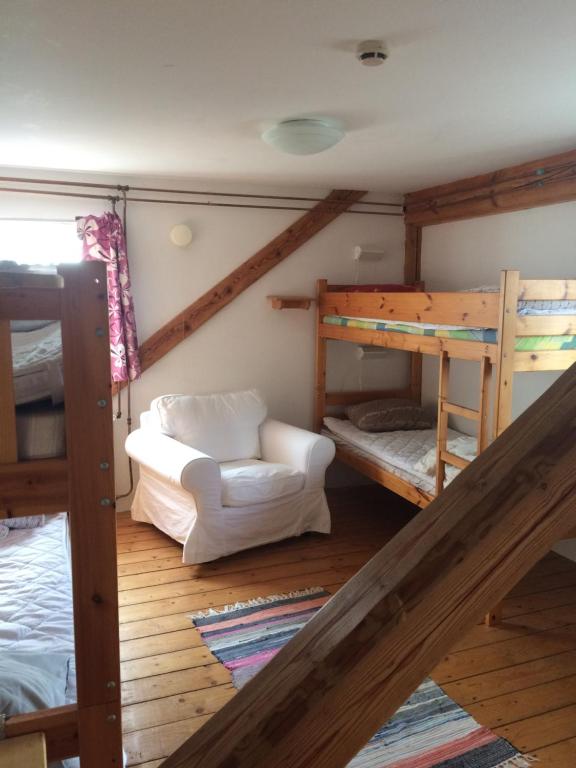 Postel nebo postele na pokoji v ubytování Bengtssons Loge