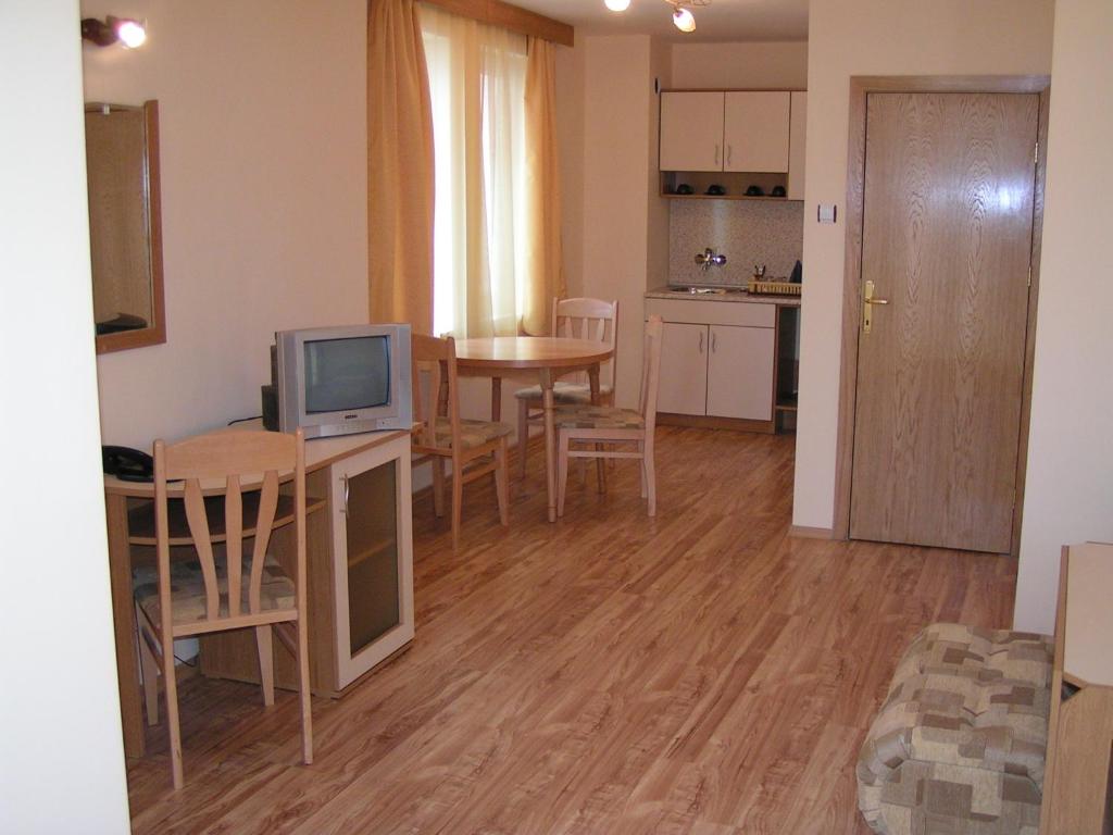 Kuchyň nebo kuchyňský kout v ubytování Apart Hotel Hetodon