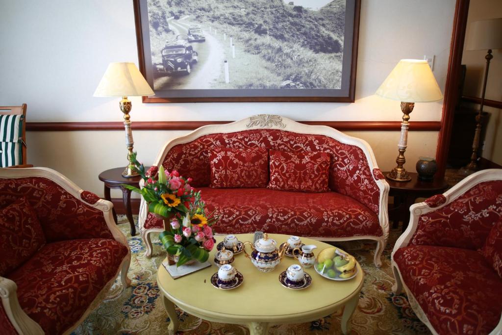 Posezení v ubytování Sammy Dalat Hotel