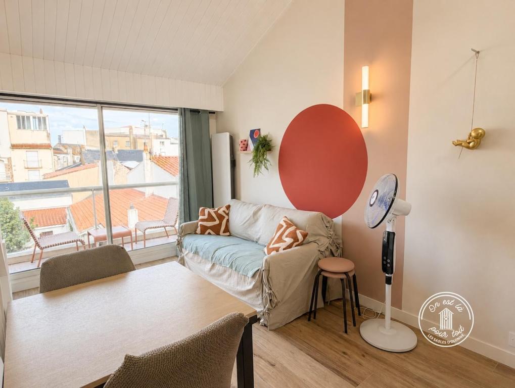 Duplex lumineux avec balcon, accès plage, 4 pers