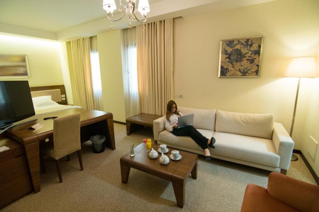 Posezení v ubytování Boutique Hotel Kotoni