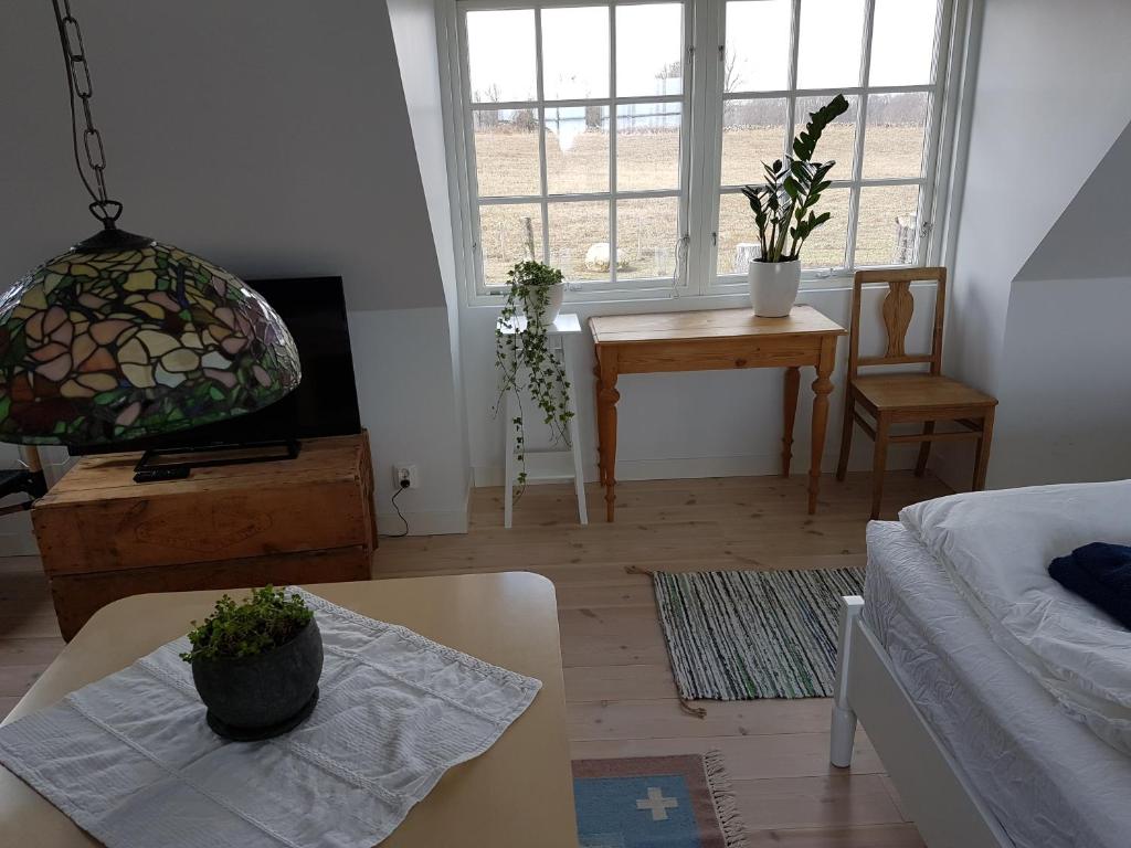 Posezení v ubytování Bästekille Gårdshotell