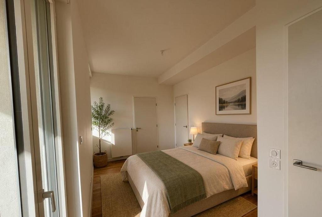 Room with private terrace in Paris
