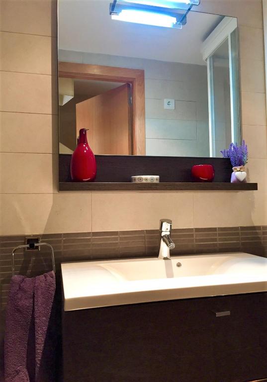 Koupelna v ubytování Apartament Escaladei