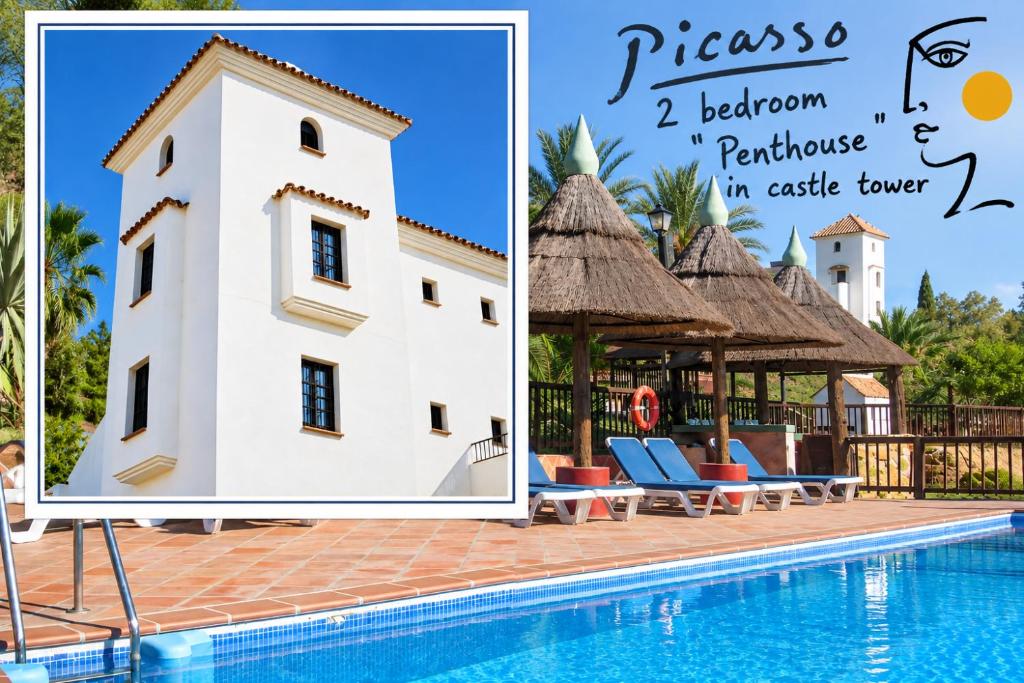 Castle Tower apartment in rural holiday park 'Picasso'