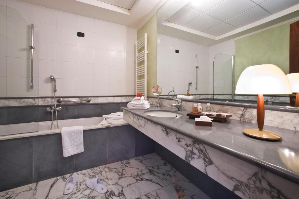 Koupelna v ubytování Albergo dell'Agenzia