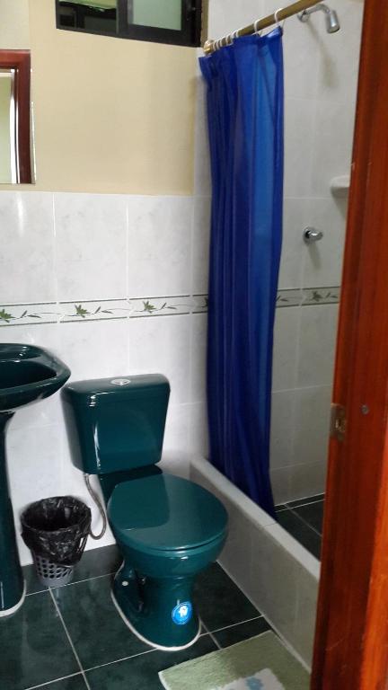 Koupelna v ubytování Hostal Los Lirios
