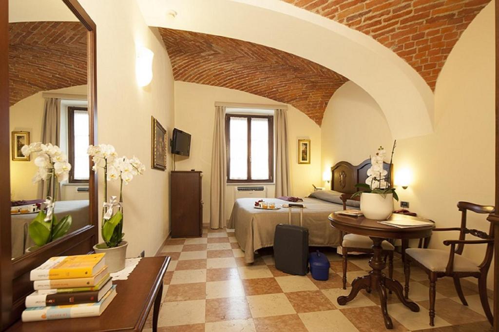 Posedenie v ubytovaní Albergo La Corte Albertina