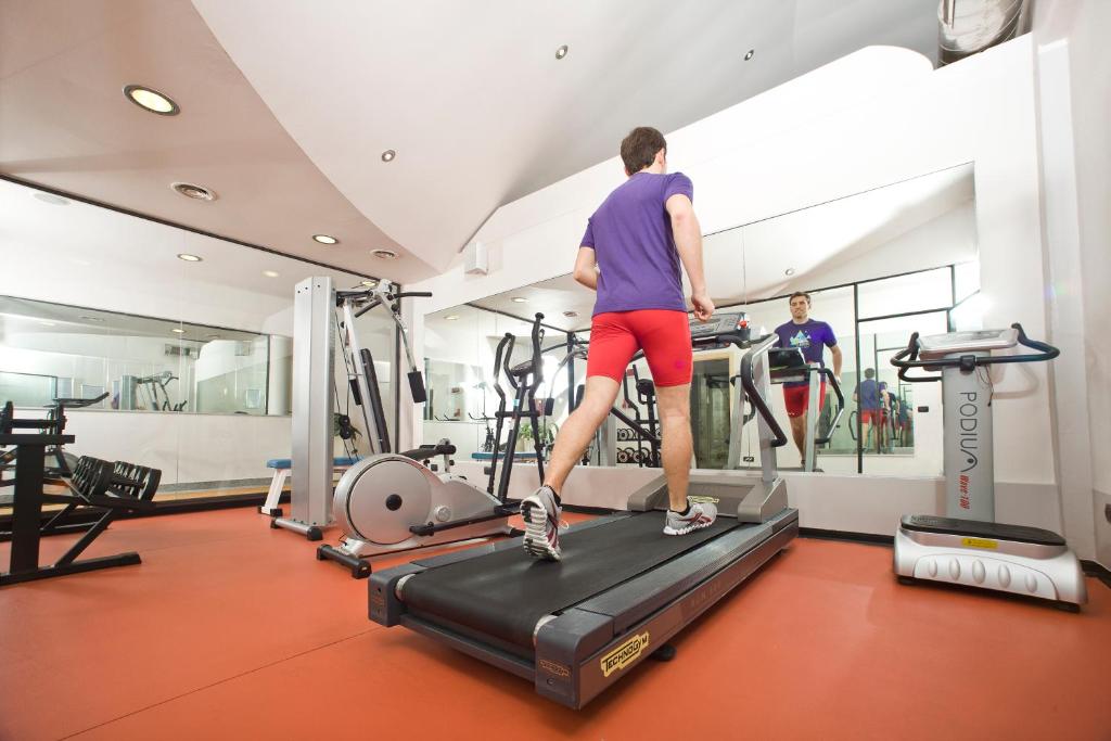 Fitness centrum a/nebo fitness zařízení v ubytování Albergo dell'Agenzia