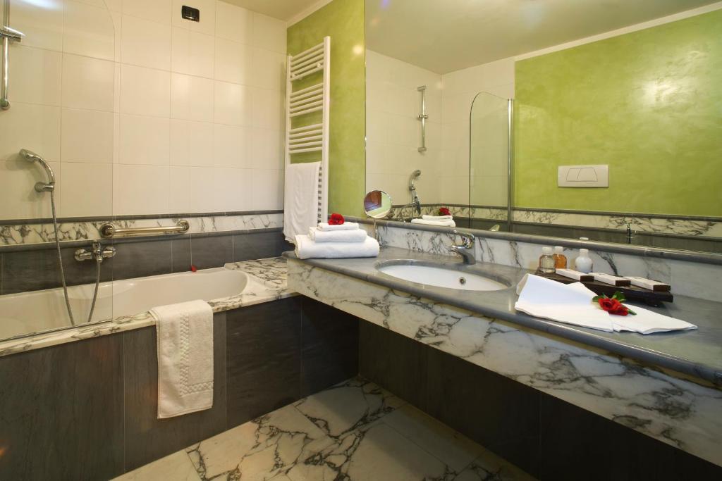 Koupelna v ubytování Albergo dell'Agenzia