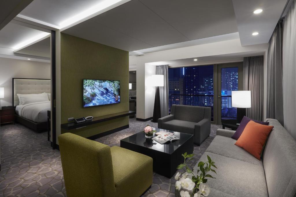 Posezení v ubytování Paradise Hotel Busan