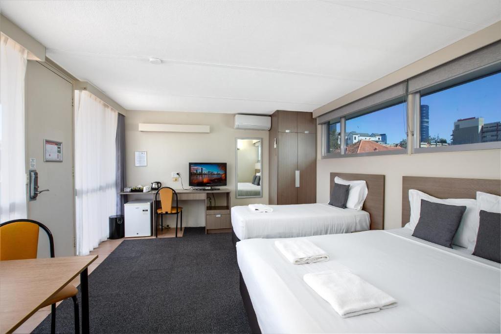 City Star Lodge - Quarto Duplo Com Camas Separadas