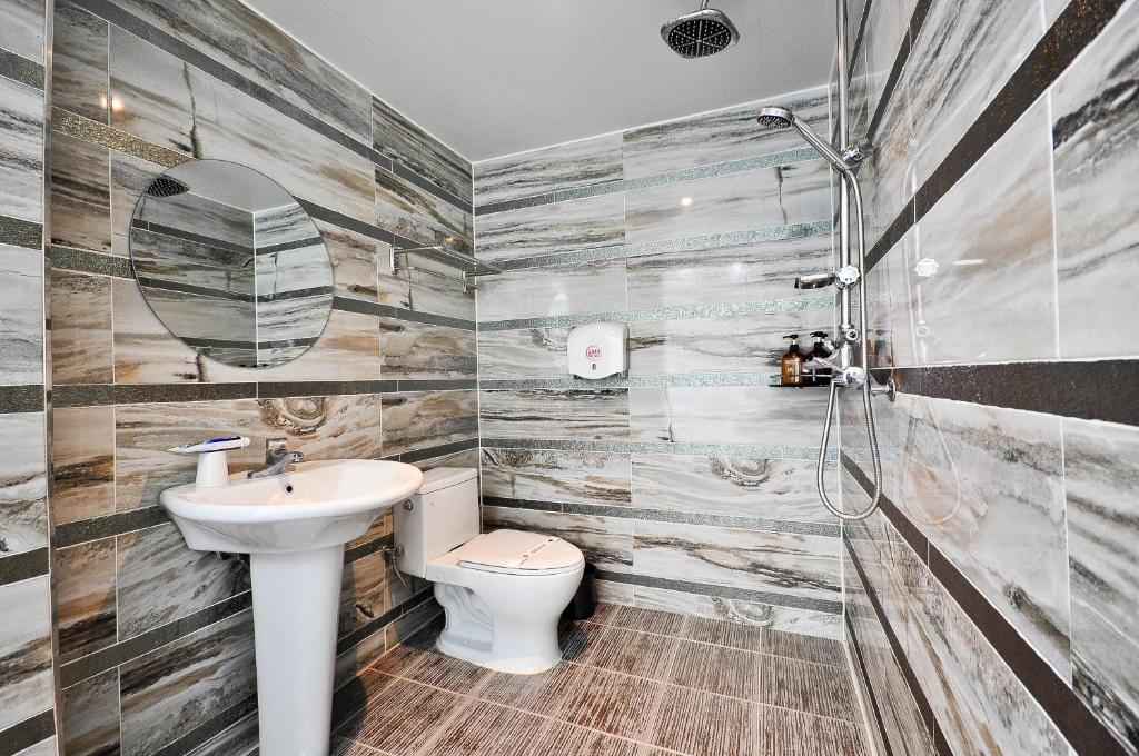 Koupelna v ubytování Boutique Hotel Aria Nampo