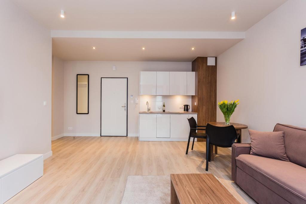 Kuchyňa alebo kuchynka v ubytovaní Platinum Residence Mokotów