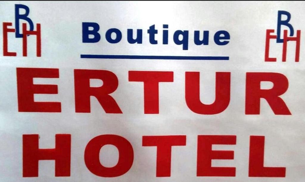 Certifikát, hodnocení, plakát nebo jiný dokument vystavený v ubytování Butik Ertur Hotel