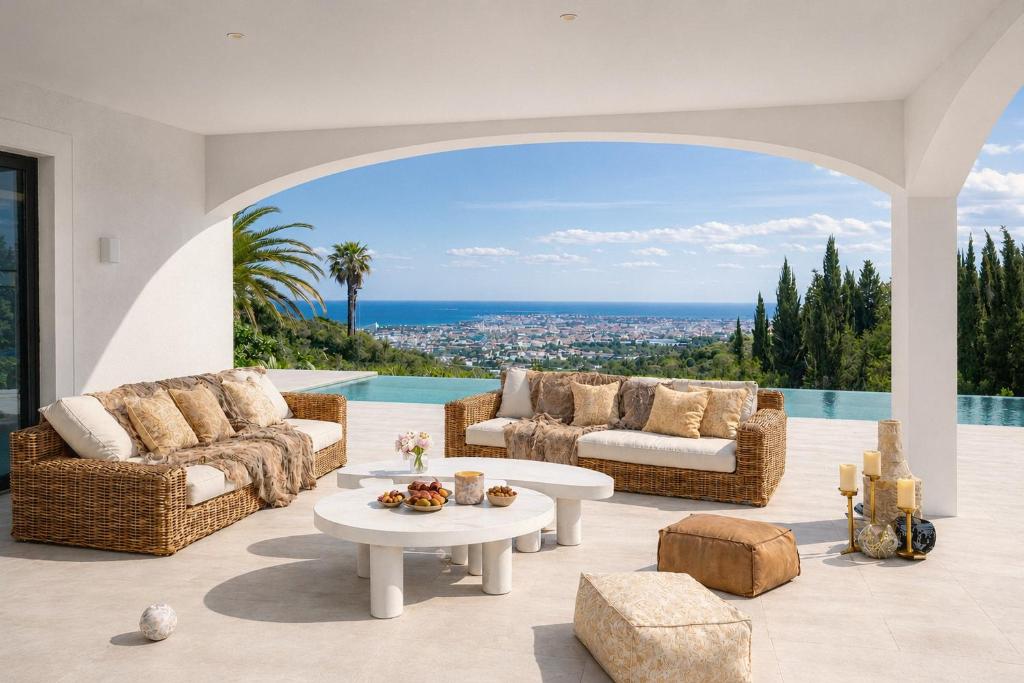 Villa Luz Bliss Smart Home with Sea View Pool Sauna and Cinema