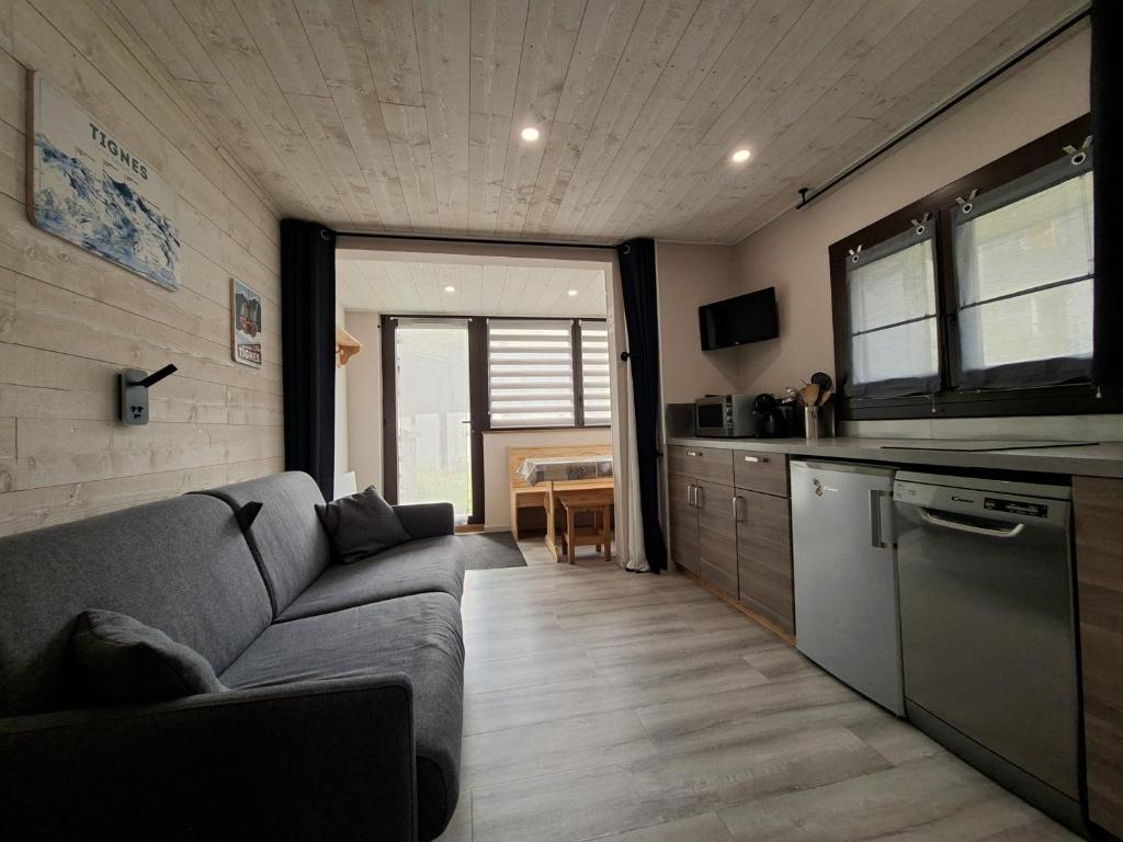 Tignes Val Claret - Studio 4 pers skis aux pieds & vue montagne