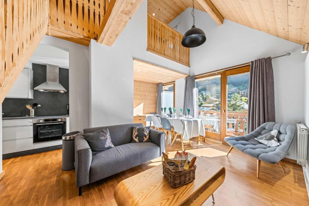 Central Morzine Modern Apartment with Pleney Views