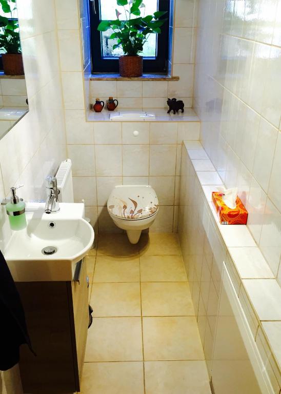 Koupelna v ubytování Ferienwohnung Ulbrich