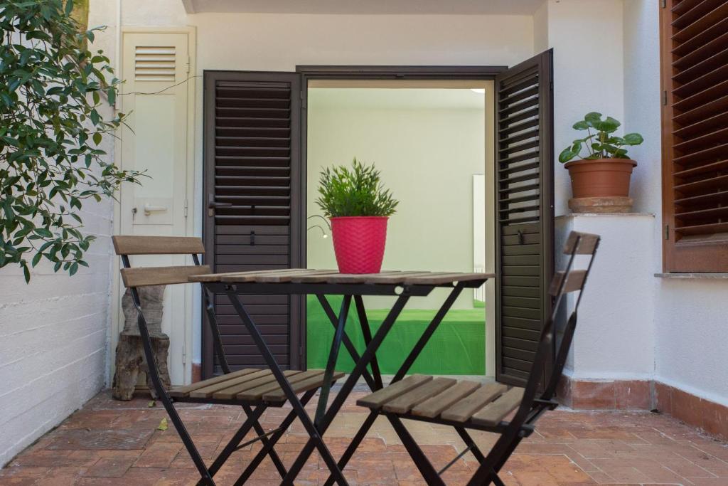 Patio alebo iná vonkajšia časť ubytovania Piccola Oasi