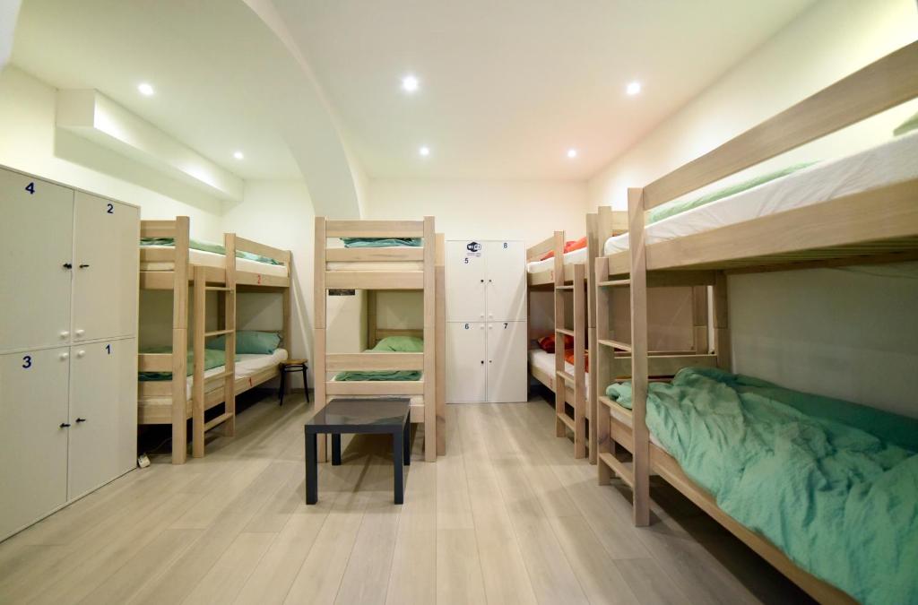 Postel nebo postele na pokoji v ubytování Hostel Temza