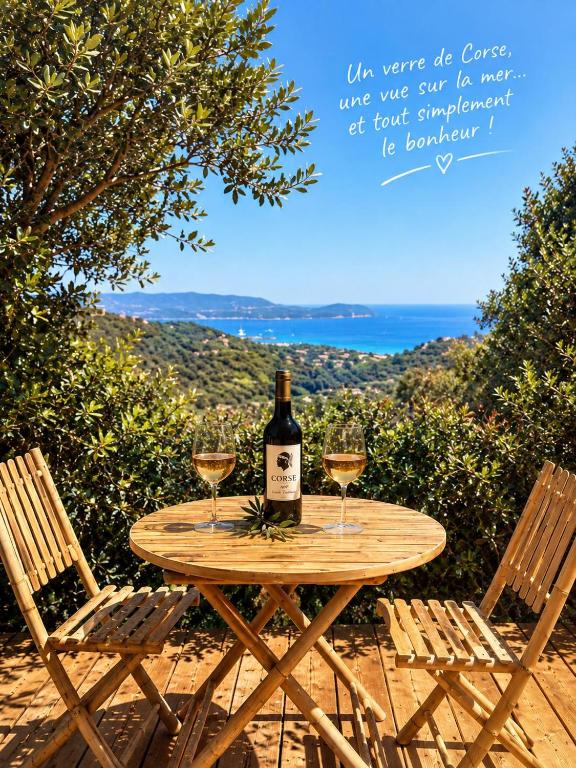 PORTO VECCHIO Santa Giulia Grand studio bergerie vue exceptionnelle mer et montagne