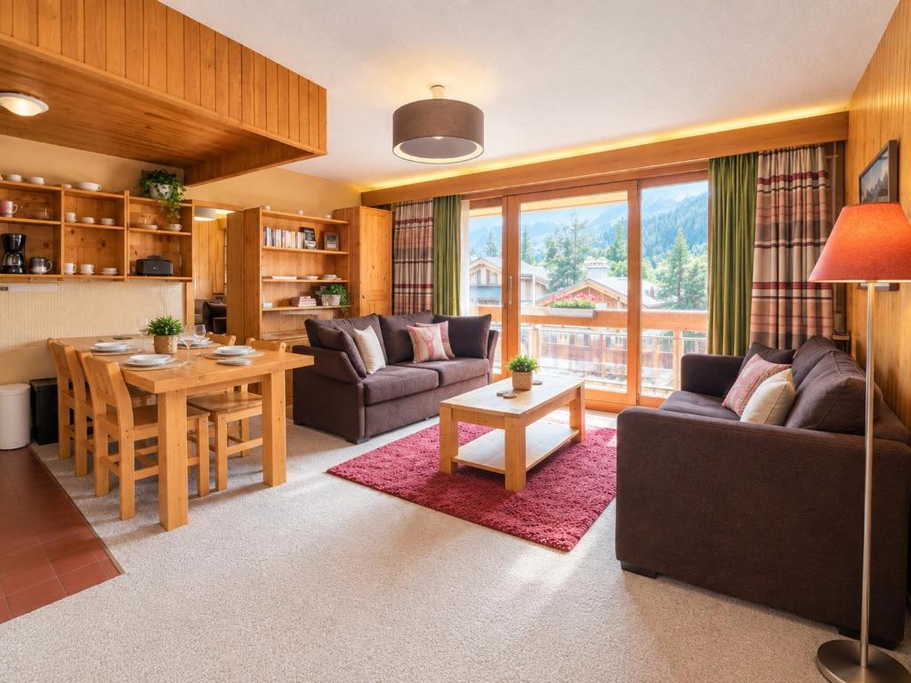 Appartement chaleureux, vue montagne