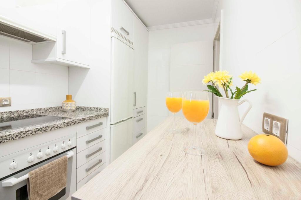 Kuchyň nebo kuchyňský kout v ubytování Malaga Center Flat Holidays Atarazanas Market