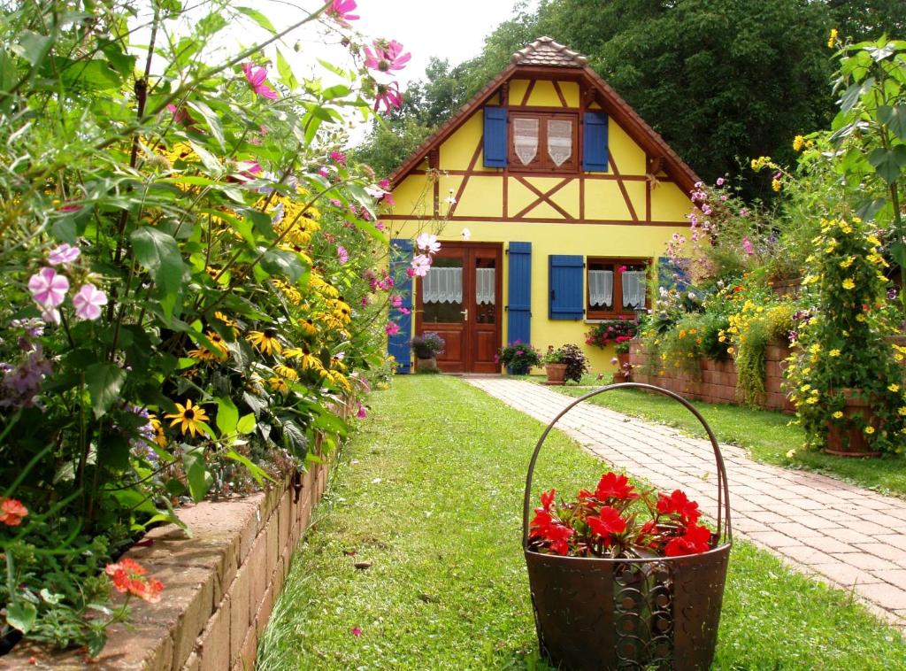 Zahrada ubytování Gite en Alsace