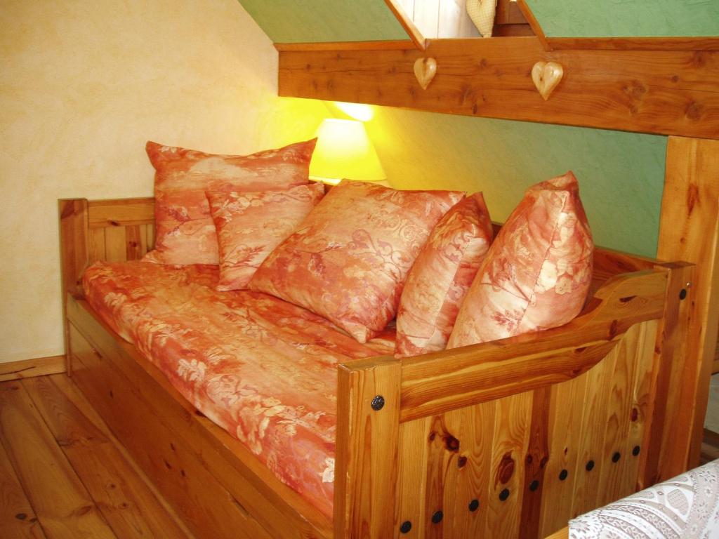 Postel nebo postele na pokoji v ubytování Gite en Alsace