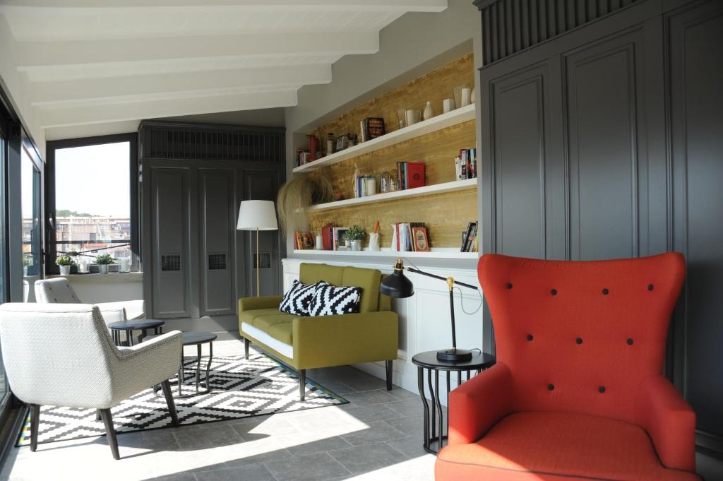 Un lugar para sentarse en Trianon Borgo Pio Aparthotel
